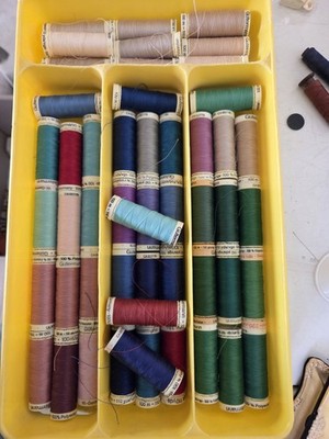 Lot of 51 Guterman   Spools of Thread Sewing Crafting 