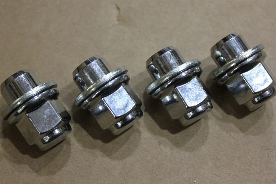 Cantidad4 89-01 Dodge Avenger Talon Sebring tuerca de rueda con arandela MB579290 NOS OEM Foto 2 de 4