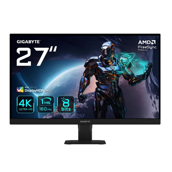 Gigabyte GS27U 27 Zoll 4K (Uhd) IPS Gaming Monitor 160Hz 16:9 Dp/Hdmi-image