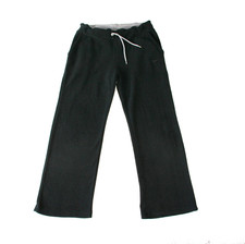 MISS FIORI Girls Black Fleece Trousers Sz 7-8 yrs