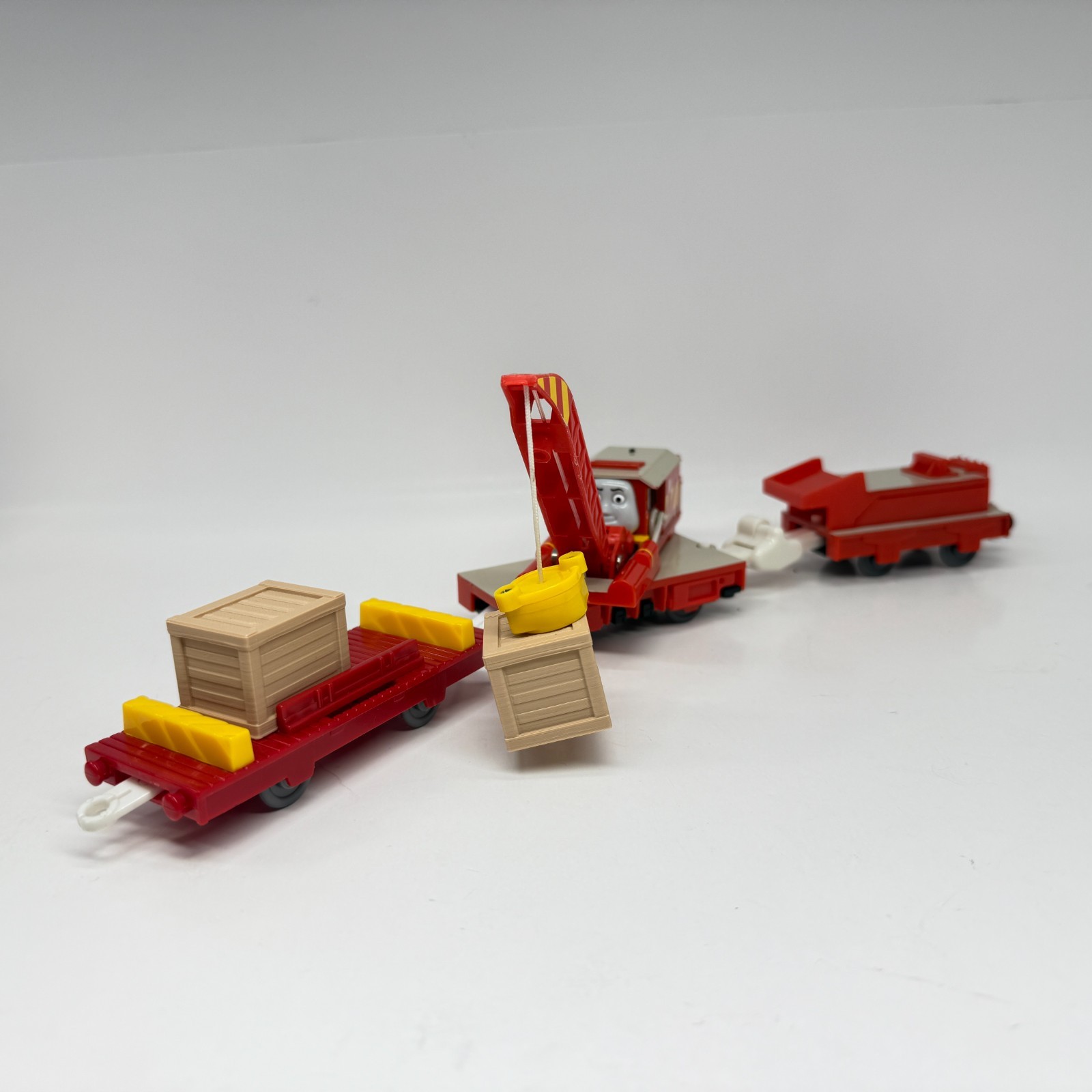 Thomas & Friends Trackmaster  ROCKY  Motorized  CRANE Train  Working watch Video