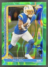 2025 Topps Chrome Keenan Allen Green Lava Refractor #/99 Chargers