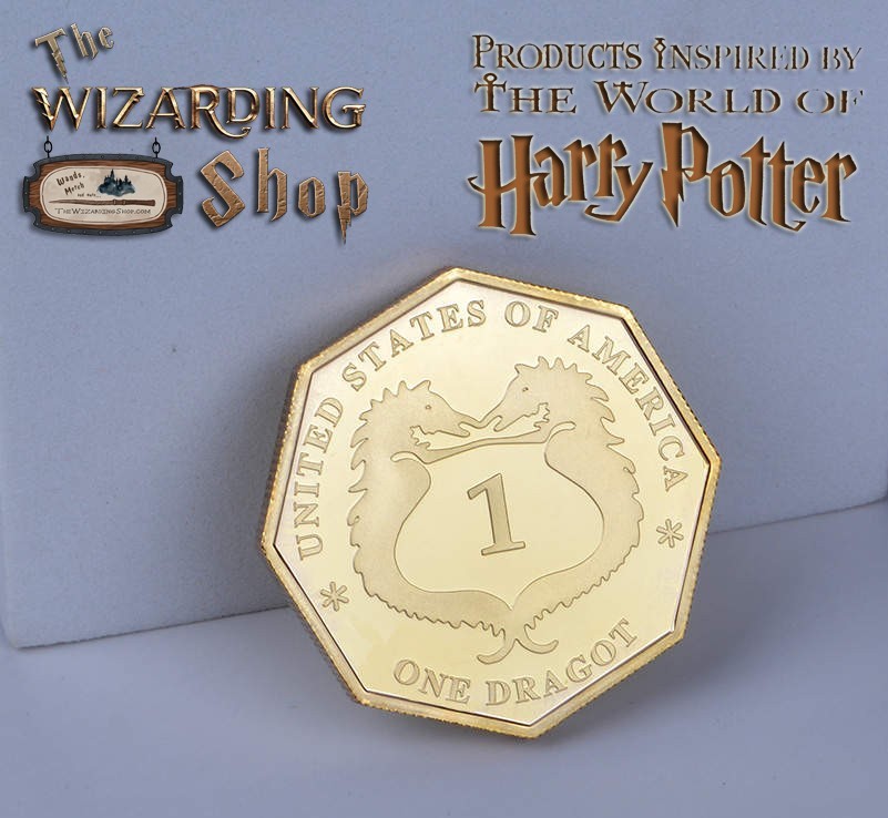 Wizarding MACUSA Coin Set, Harry Potter Dragot Kerat Quarck