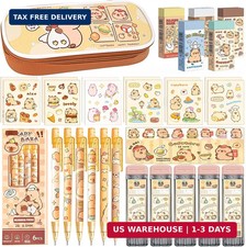 Cute Capybara Mechanical Pencil Set, Kawaii School Supplies Gift