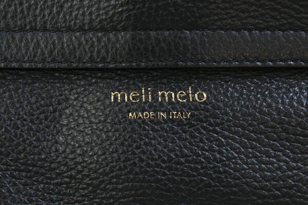 Bolso de mano bidireccional meli melo, cuero negro, usado, bandolera, bandolera Foto 4 de 4