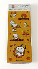Hallmark Stickeroni Peanuts Snoopy Thanksgiving Stickers Sealed Pack Fall HTF