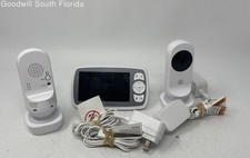 Motorola MBP483XLBU White Video Baby Monitor Camera w/ Chargers 6 Pcs Not Tested