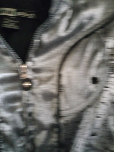 Jamie Sadock Jacket Vest Medium Womens Grey Splatter Wet Look Tennis Zipper Golf - Picture 3 of 11