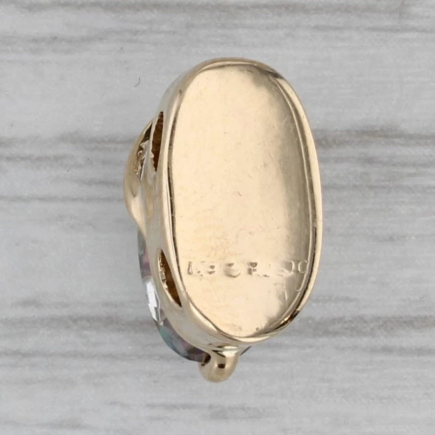 Richard Klein 2.70ctw Mystic Topaz Diamond Slide Bracelet Charm 14k Yellow Gold - Image 3 of 4