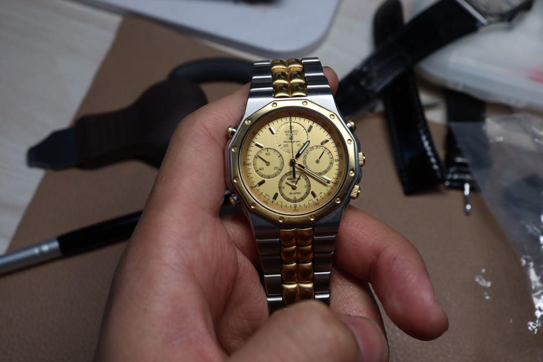 Seiko 7T34-7A01 Chronograph Royal Oak | eBay Seiko 7T34-7A01 Chronograph Royal Oak | eBay