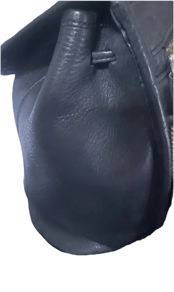 Coach Black Leather Backpack (9” x 12” x 5”) - Image 4 of 4