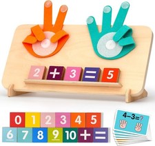 Montessori Toys for Toddlers 2-4 Counting Number Blocks Learning Math Gift