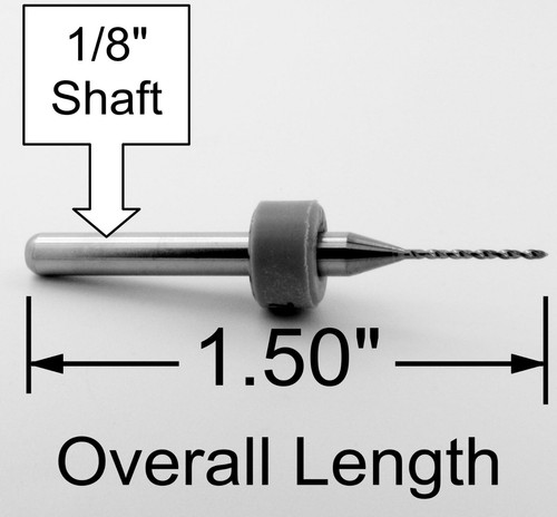 #70 .028" 0,70mm VHM Bohrer Bits FÜNF Stück -1/8" Schaft 0,7mm .7 R/S - Bild 4 von 5