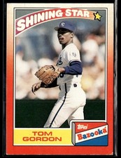 1990 Topps Bazooka Tom Gordon Shining Star #21 Kansas City Royals