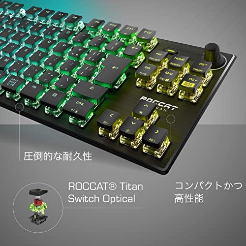ROCCAT Gaming Keyboard Vulcan TKL Pro JP Japanese Layout Wired Black Optica 319 - Bild 2 von 9