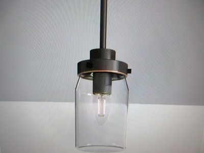 Hunter Devon Park 1 Light Onyx Bengal Jar Pendant Kitchen Light 19008