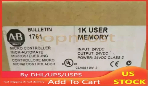 New  Sealed AB 1761-L16BBB MicroLogix 1000 16 Point Controller US Free Tax