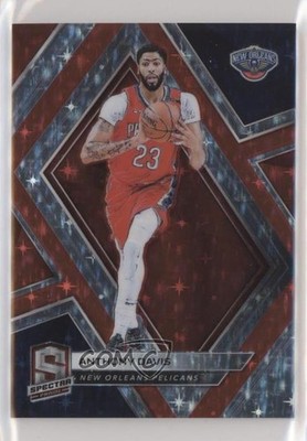 2018-19 Panini Spectra Red Prizm 34/99 Anthony Davis #43 d3b