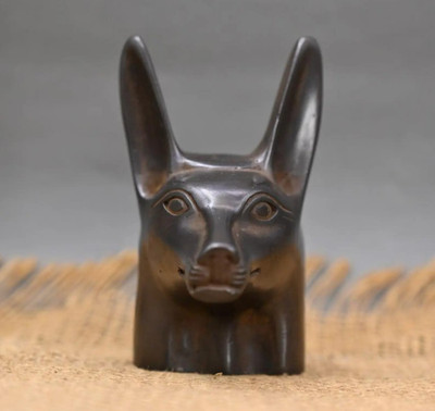 Authentic Ancient Egyptian Antiquities Egyptian Basalt Anubis Statue Egyptian BC