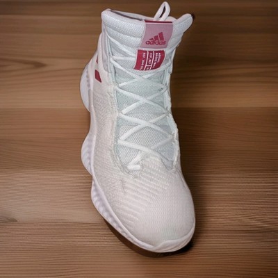ADIDAS Pro Bounce 2018 (F35952) #3048-579.6 Men's B.Ball Shoes Wht/Red Sz 11.