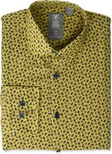 Stacy Adams Yellow Men's Modern/Regular Fit Long Sleeve Dress Shirt Many sizes