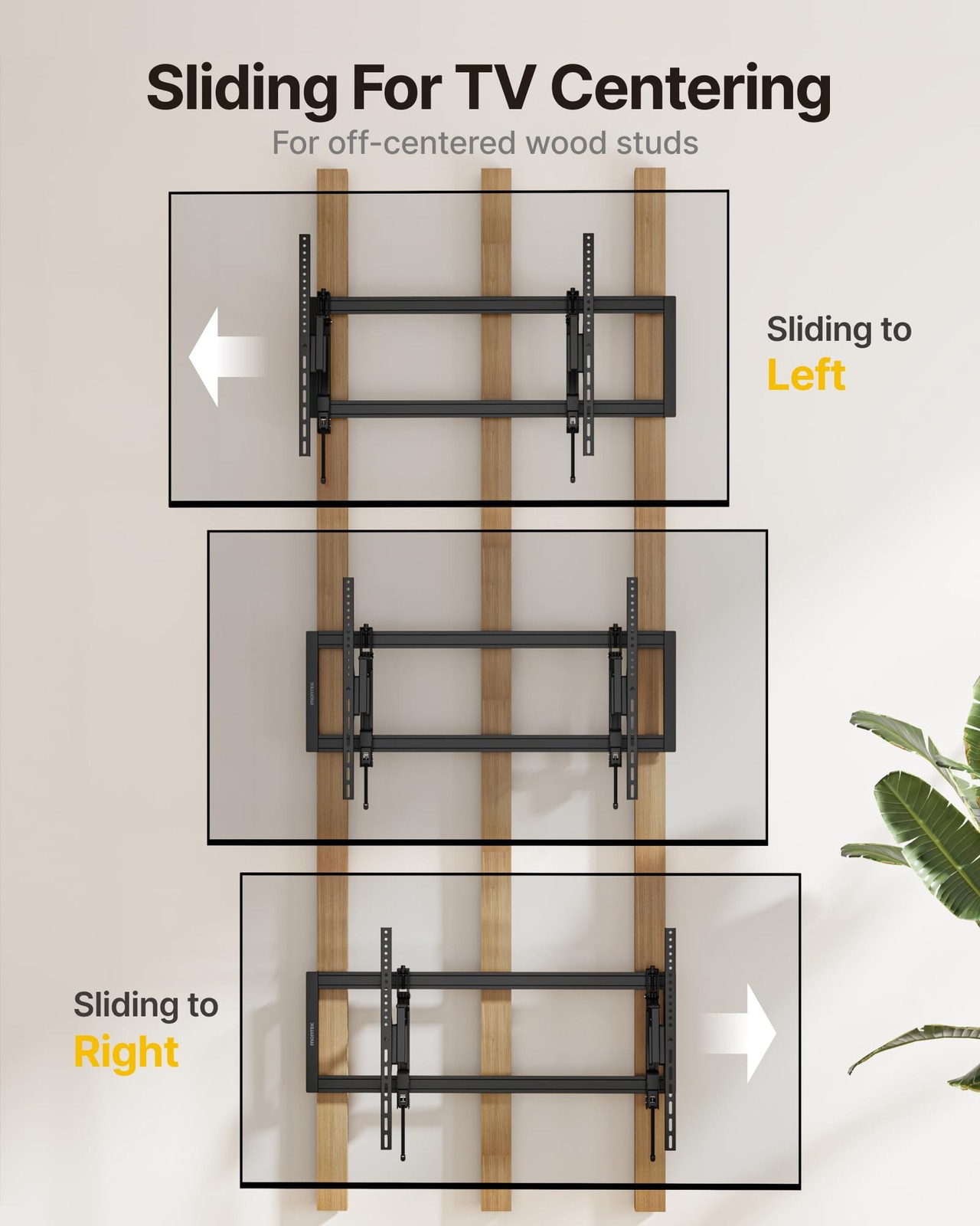 Heavy Duty Tilting TV Wall Mount for 55–105" Large TVs up to 200 lbs – Low Pr...