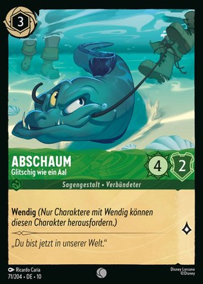 Lorcana Abschaum - Glitschig wie ein Aal 10WHI-071 Common Deutsch Neu