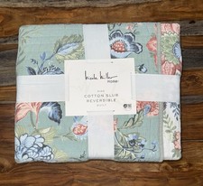 Nicole Miller Reversible Multicolored Floral King Quilt 100 cotton