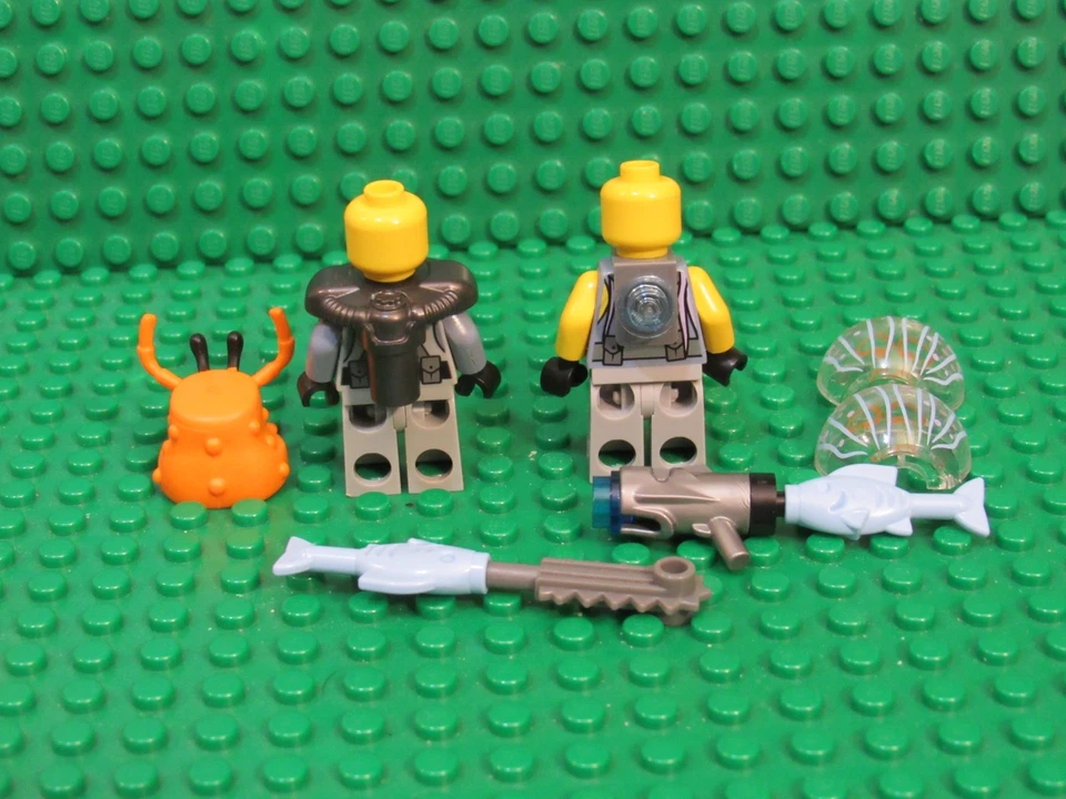 Lote de 2 Minifiguras LEGO Ninjago Película Tiburón Ejército Jalea Crujiente JH26 Foto 3 de 3