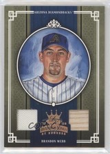 2005 Donruss Diamond Kings Bronze Materials 66/200 Brandon Webb #12 s7f