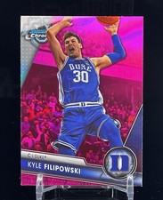 Kyle Filipowski 2023-24 Bowman Chrome U Pink Duke Blue Devils