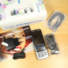 Rare Vintage Nokia 7610 Supernova Black In Box Collectible