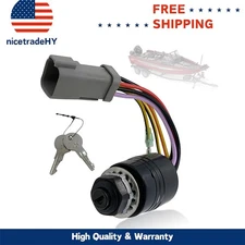 New 129572 Grey Plug Marine Ignition Switch w/Keys Universal For Tracker Boats