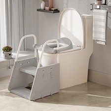 3 In 1 Potty Training Toilet Seat Toddler Step Stool Ladder Splash Guard 1-3 Y