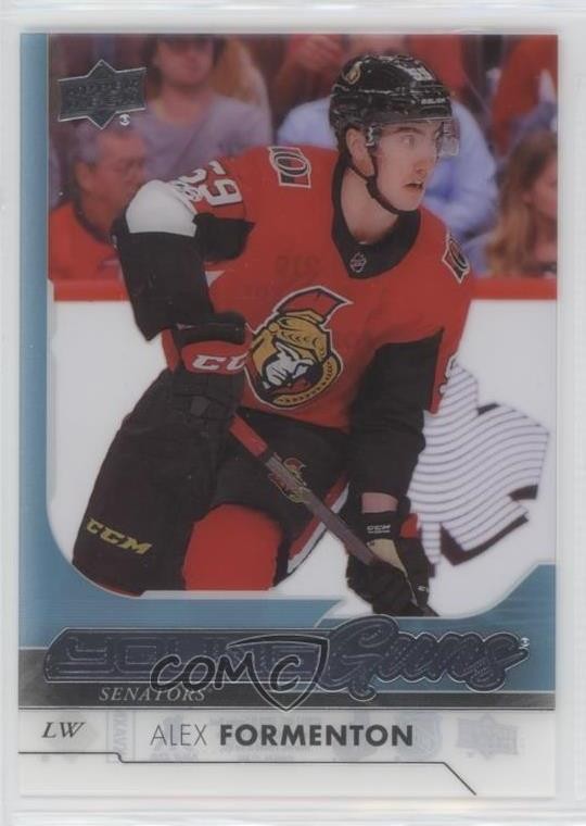 2017-18 Upper Deck Young Guns Clear Cut Alex Formenton #219 Rookie RC 01ks