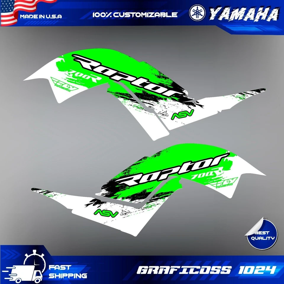 Kit gráfico Yamaha Raptor 700 700R 2013-2025 ATV Grafik Decals Aufkleber - Bild 2 von 4
