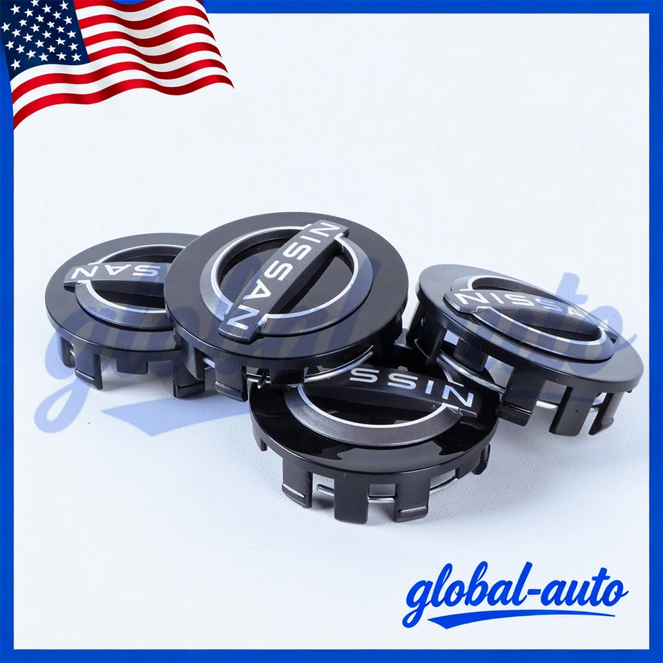 4PCS SET Wheel Center Caps 54mm For 40342-9LT0A Black Easy to Install Foto 3 de 4