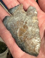 FLORIDA ARROWHEAD CLAY ARTIFACT KNIFE KILLER AUTHENTIC RELIC ancient blade point