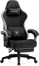 Office Chair, Gaming Computer Desk Fabric Chair with Footrest, High Back Ergonom