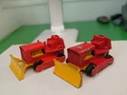 Lot Of 2 Vintage Lesney Matchbox Case Tractor Bulldozer No. 16