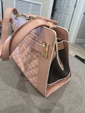 Fashion Pet Carrier Dog Cat Carrier Purse Soft-Sided Leather Handbag Pet Tote...