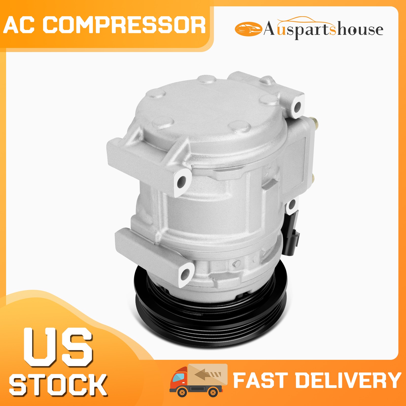 A/C AC Compressor and Clutch For 1997-2004 2005 Acura NSX 3.2L 38810P9KE01