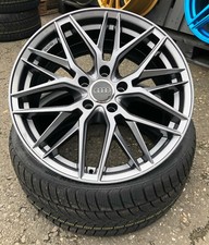 18 Zoll Damina DM08 Alu Felgen 5x112 et45 Grau für Mercedes Audi VW Skoda RS S
