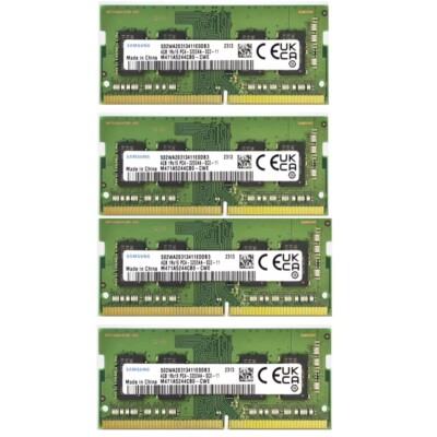Samsung 16GB (4X 4GB DDR4 3200MHz PC4-25600 SODIMM