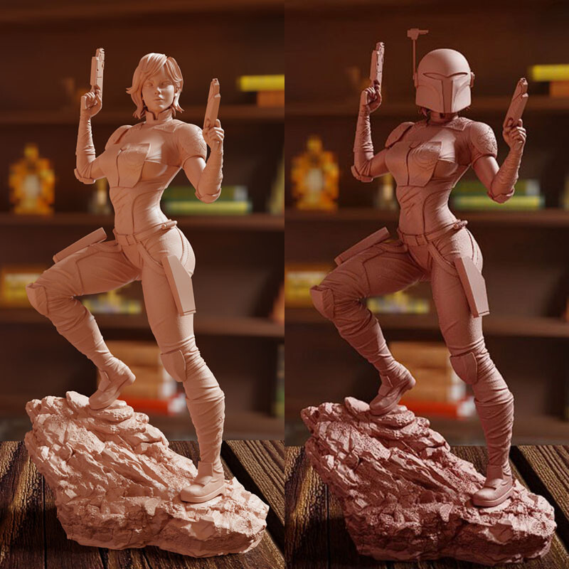 Sabine Wren Star Wars 3D Printing Unpainted Model GK Blank Kit New