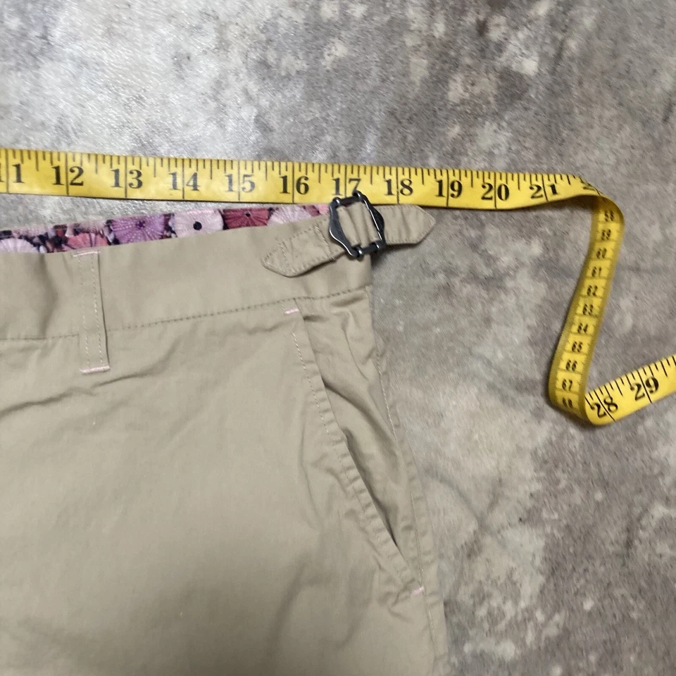 Pantalones Brooklyn Brigade Para Hombres 34 Beige Frente Plano Chino Pierna Recta Informales Foto 3 de 4