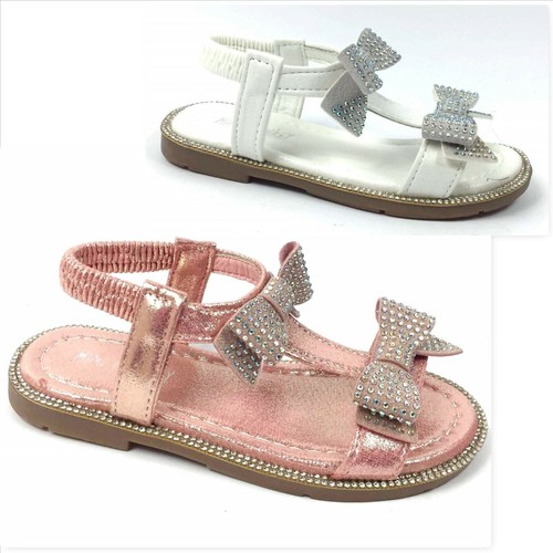 Sandali da bambina aperti scarpe primi passi a strappo in pelle 19 20 21 22  23 | AlbyShop
