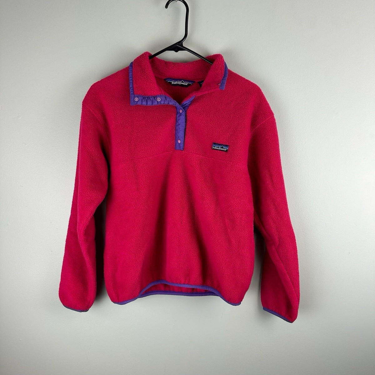 Vintage Patagonia Synchilla Fleece Pink Purple Snap-T Vintage Patagonia Synchilla Fleece Pink Purple Snap-T