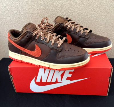 Nike Dunk Low Retro Sneakers Light British Brown Mens Size 8.5