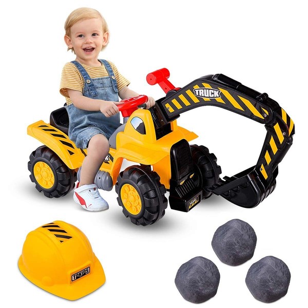 Sitzbagger Kinderbagger Bagger Spielzeug Sandbagger Rutscher Bagger-image
